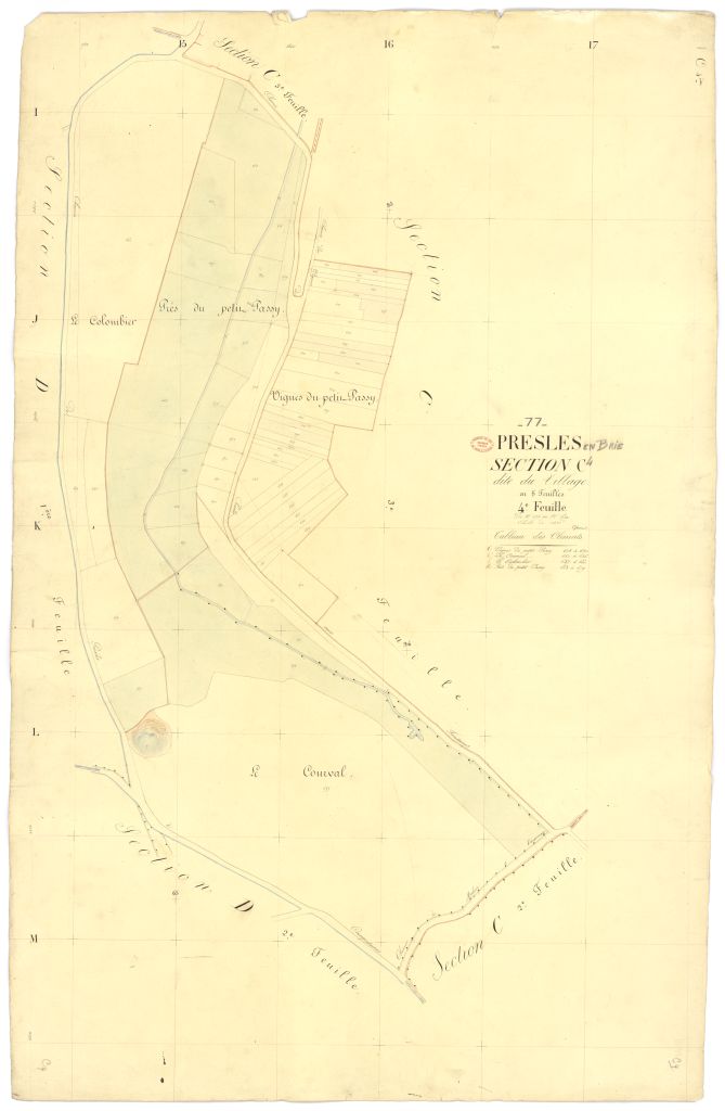 Section C dite du Village, en 5 feuilles, 4eme feuille