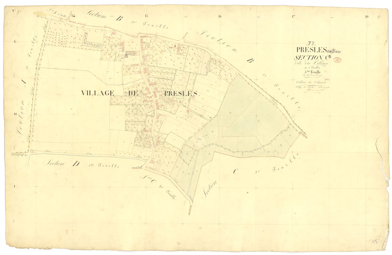 Section C dite du Village, en 5 feuilles, 5eme feuille