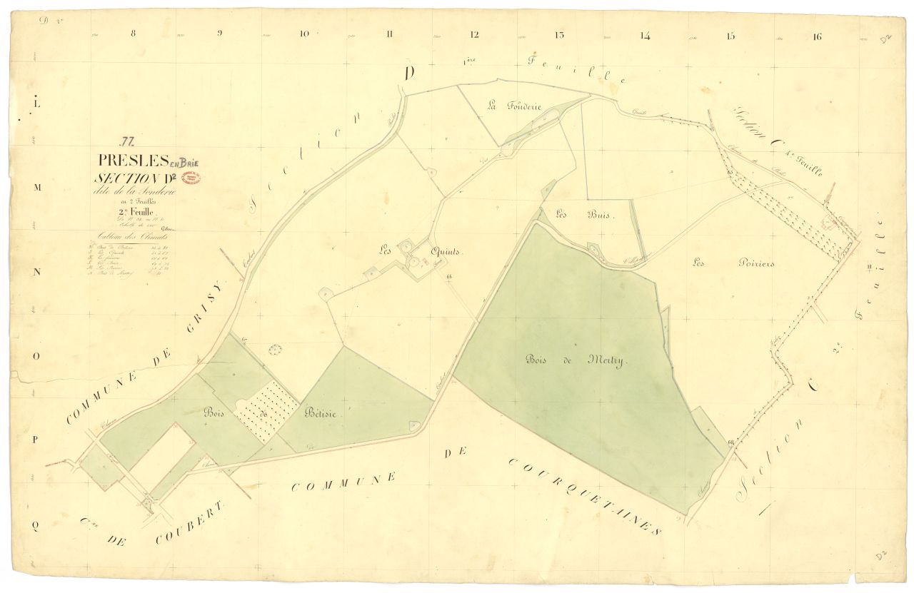 Section D dite de la Fonderie, en 2 feuilles, 2eme feuille