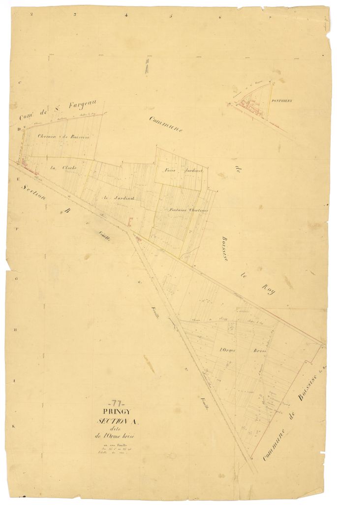 Section A dite de l'Orme-Brise, feuille unique