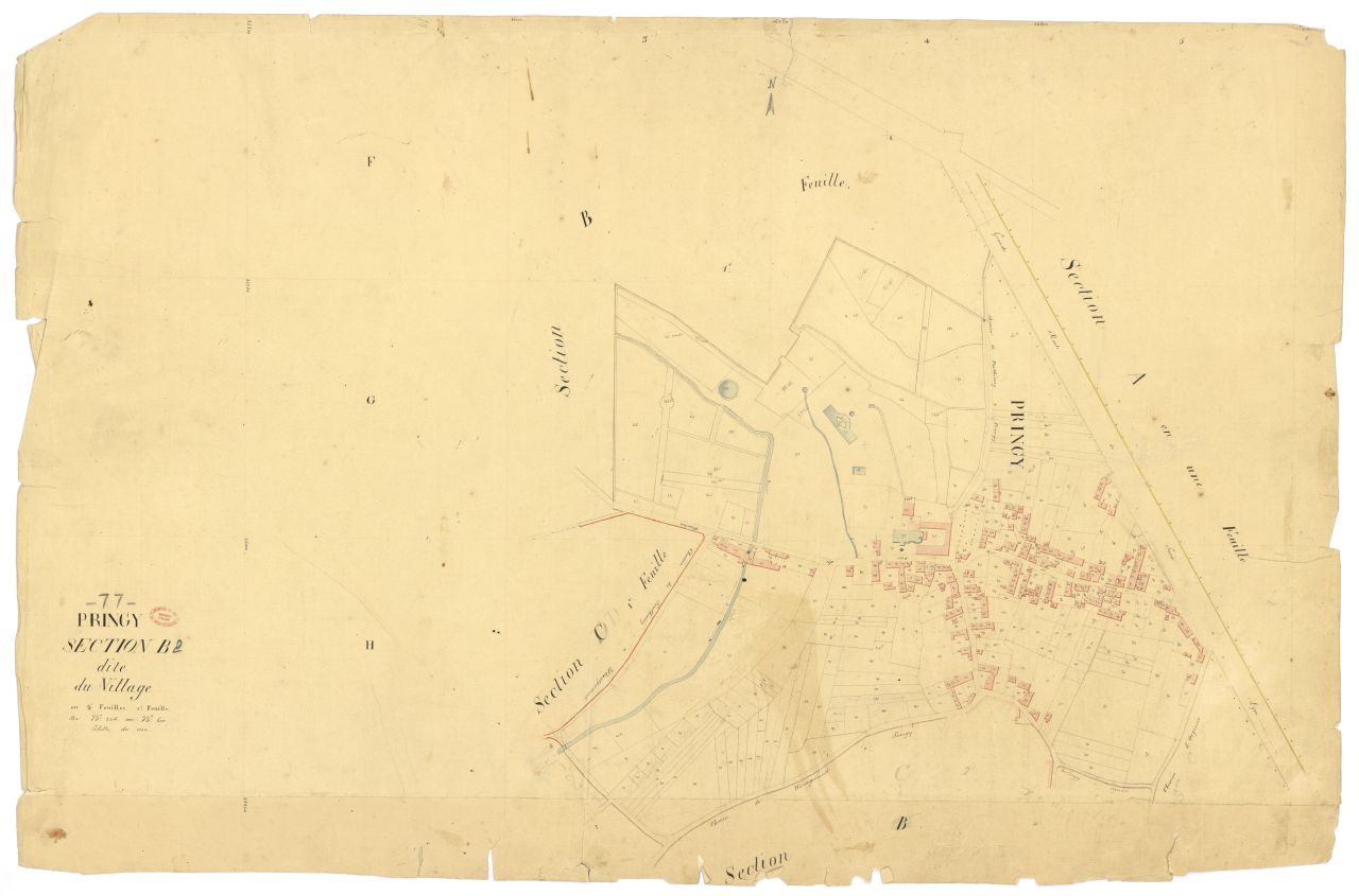Section B dite du Village, en 2 feuilles, 2eme feuille
