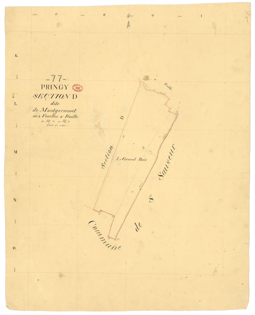 Section D dite de Montgermont, en 2 feuilles, 2eme feuille