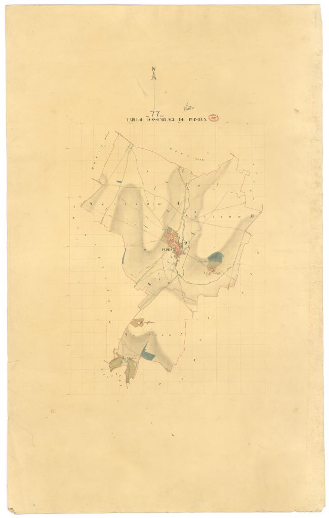 Tableau d'assemblage, 4 sections