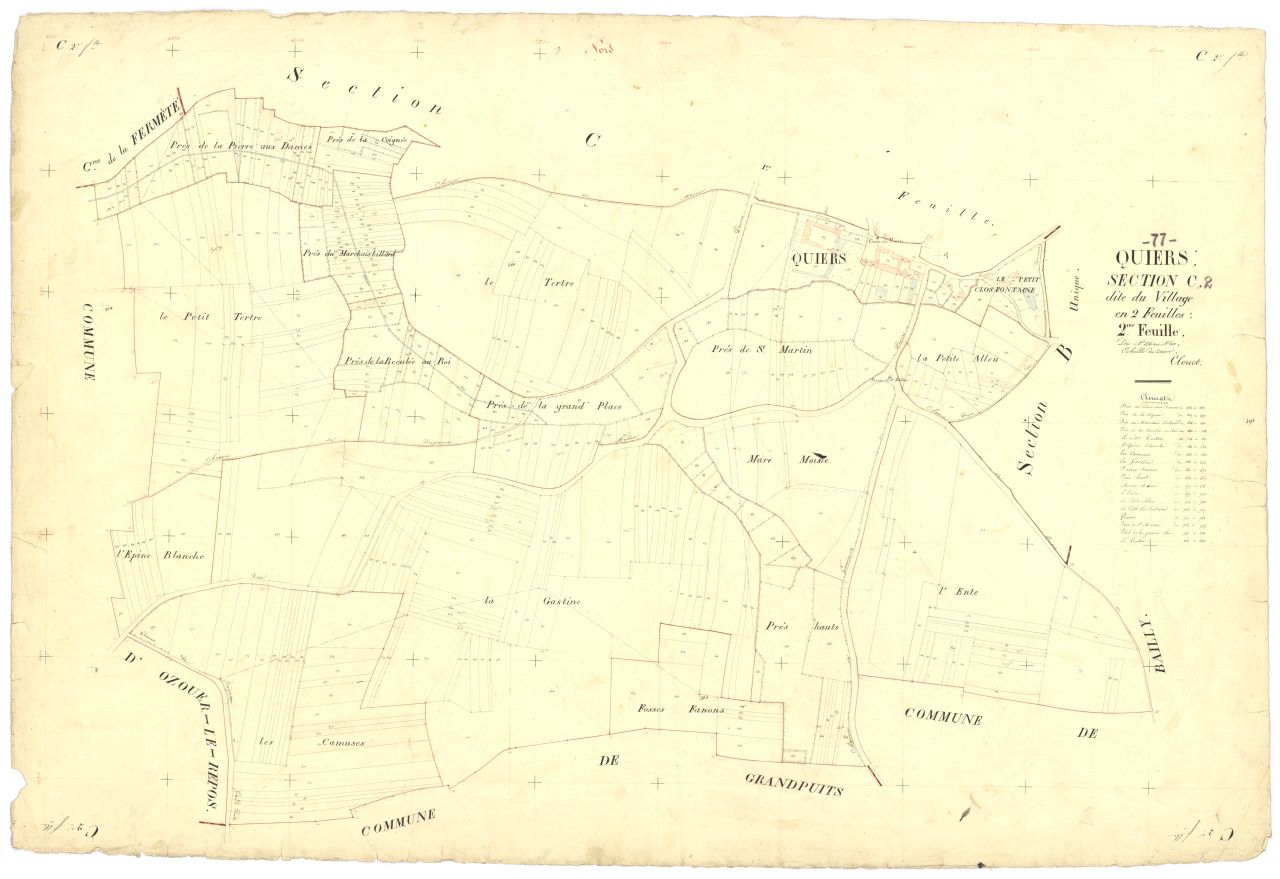 Section C dite du Village, en 2 feuilles, 2eme feuille