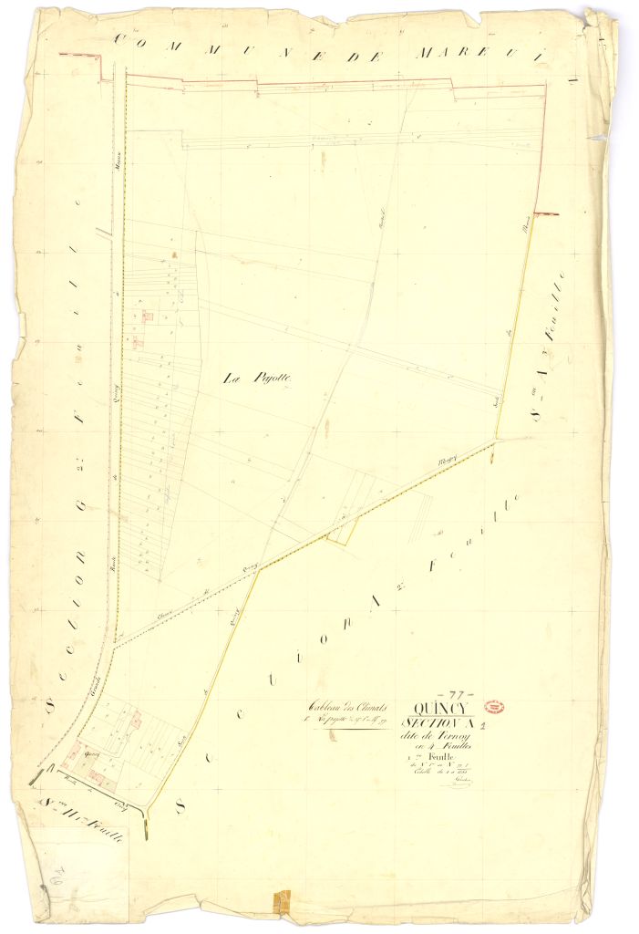 Section A dite de Ternoy, en 4 feuilles, 1ere feuille