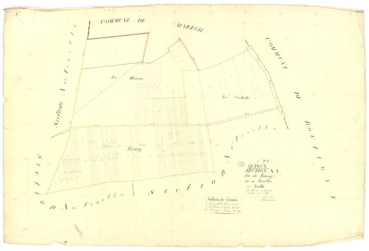 Section A dite de Ternoy, en 4 feuilles, 3eme feuille
