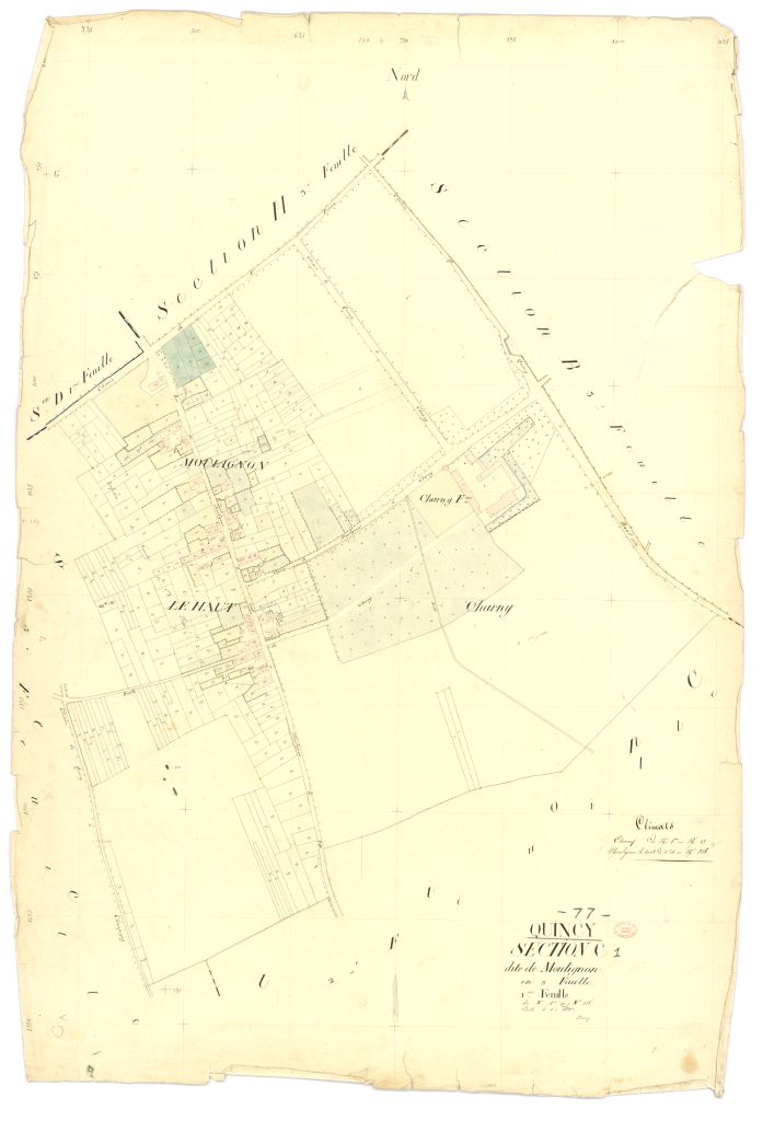 Section C dite de Moulignon, en 3 feuilles, 1ere feuille