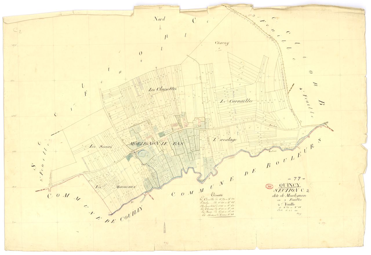 Section C dite de Moulignon, en 3 feuilles, 2eme feuille