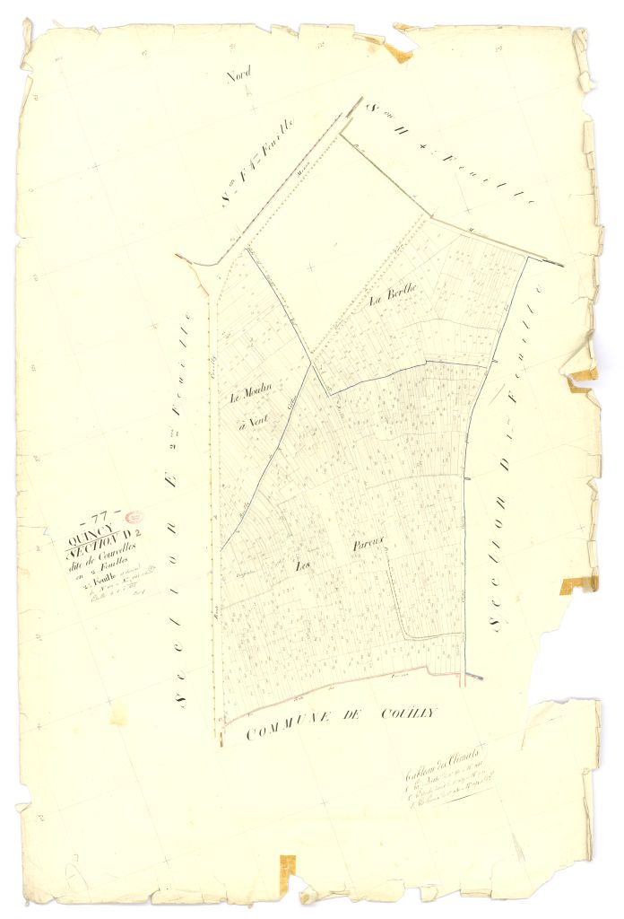Section D dite de Courcelles, en 2 feuilles, 2eme feuille
