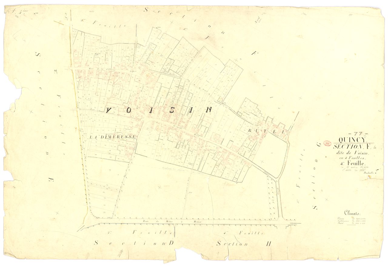 Section F dite de Voisins, en 4 feuilles, 4eme feuille