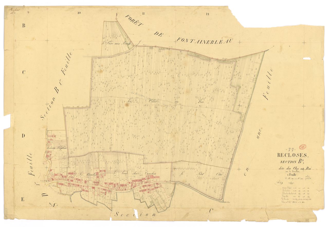 Section B dite des Clos-au-Roi, en 2 feuilles, 2eme feuille