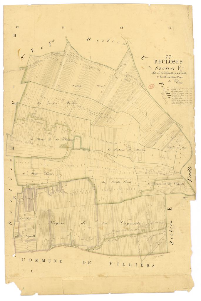 Section E dite de la Vignette, en 4 feuilles, 4eme feuille