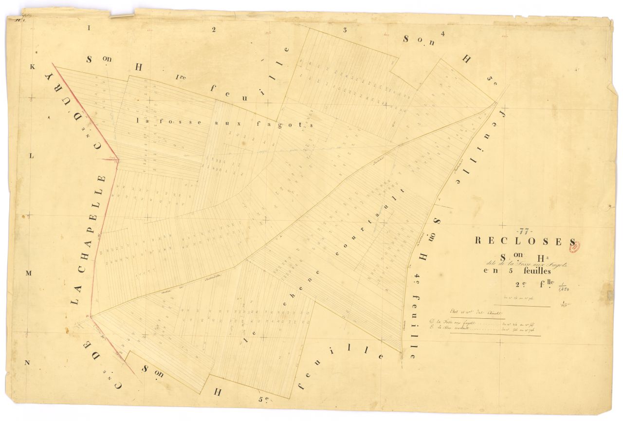Section H dite de la Fosse-aux-Fagots, en 5 feuilles, 2eme feuille