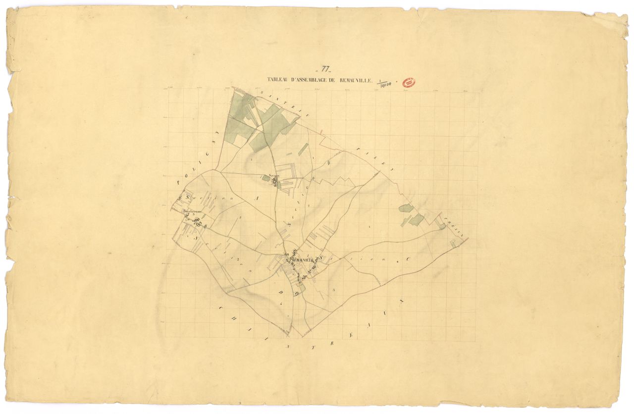 Tableau d'assemblage, 4 sections