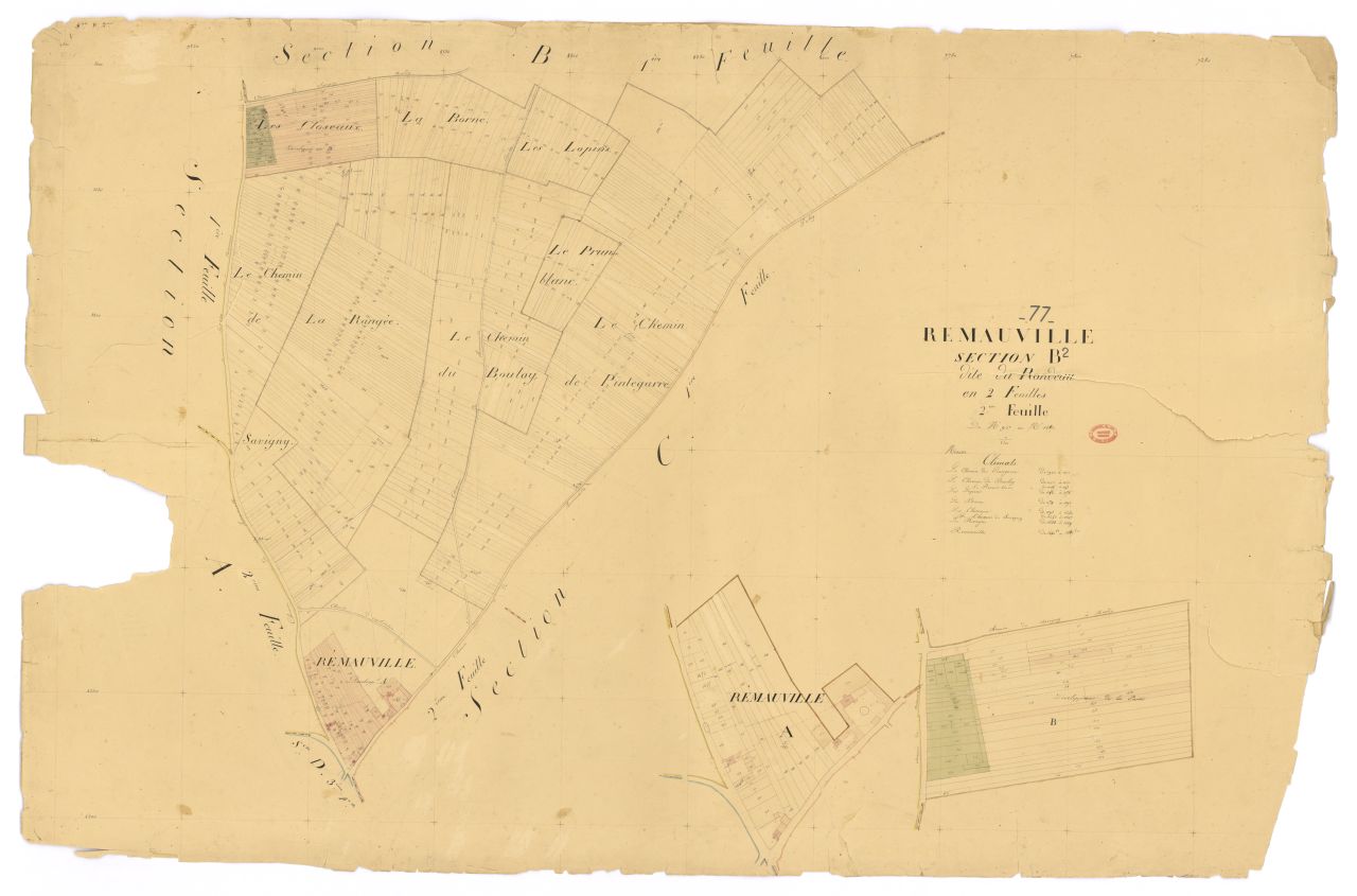 Section B dite du Rondeau, en 2 feuilles, 2eme feuille