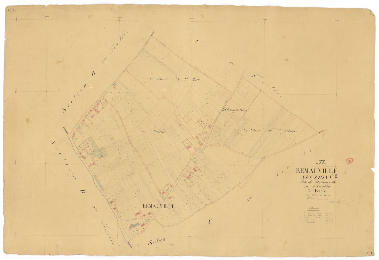 Section C dite de Remauville, en 4 feuilles, 2eme feuille
