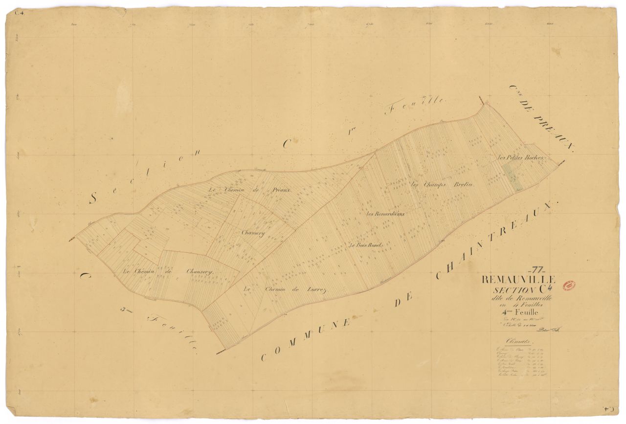 Section C dite de Remauville, en 4 feuilles, 4eme feuille