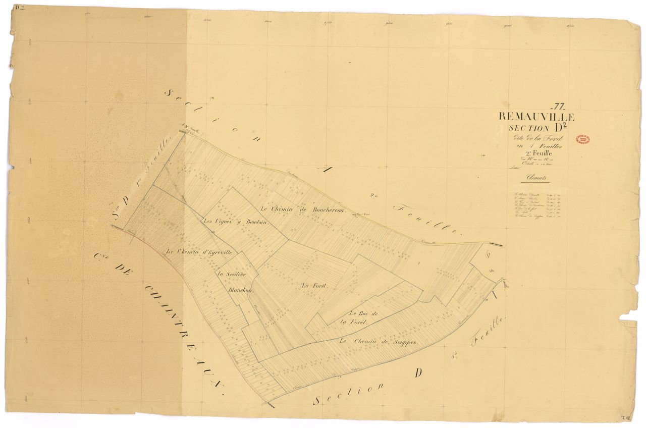 Section D dite de la For�t, en 4 feuilles, 2eme feuille