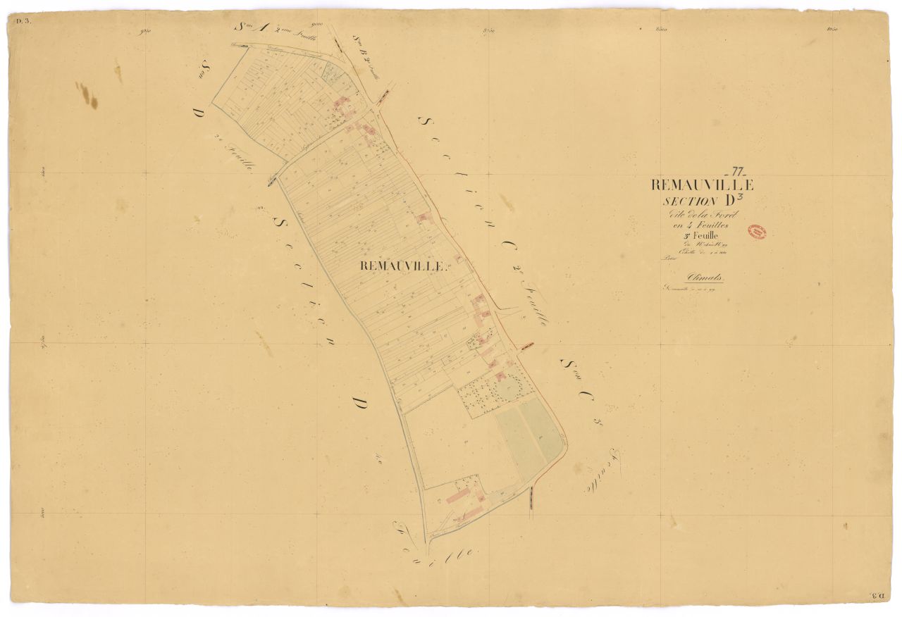 Section D dite de la For�t, en 4 feuilles, 3eme feuille