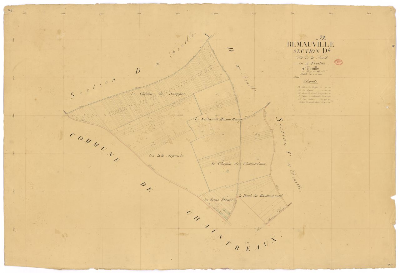Section D dite de la For�t, en 4 feuilles, 4eme feuille