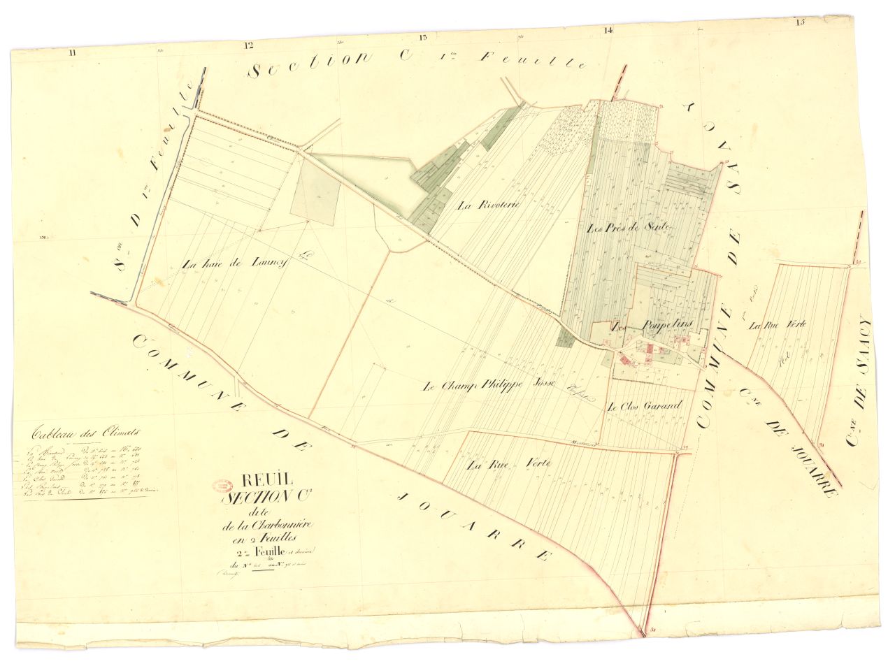 Section C dite de la Charbonniere, en 2 feuilles, 2eme feuille
