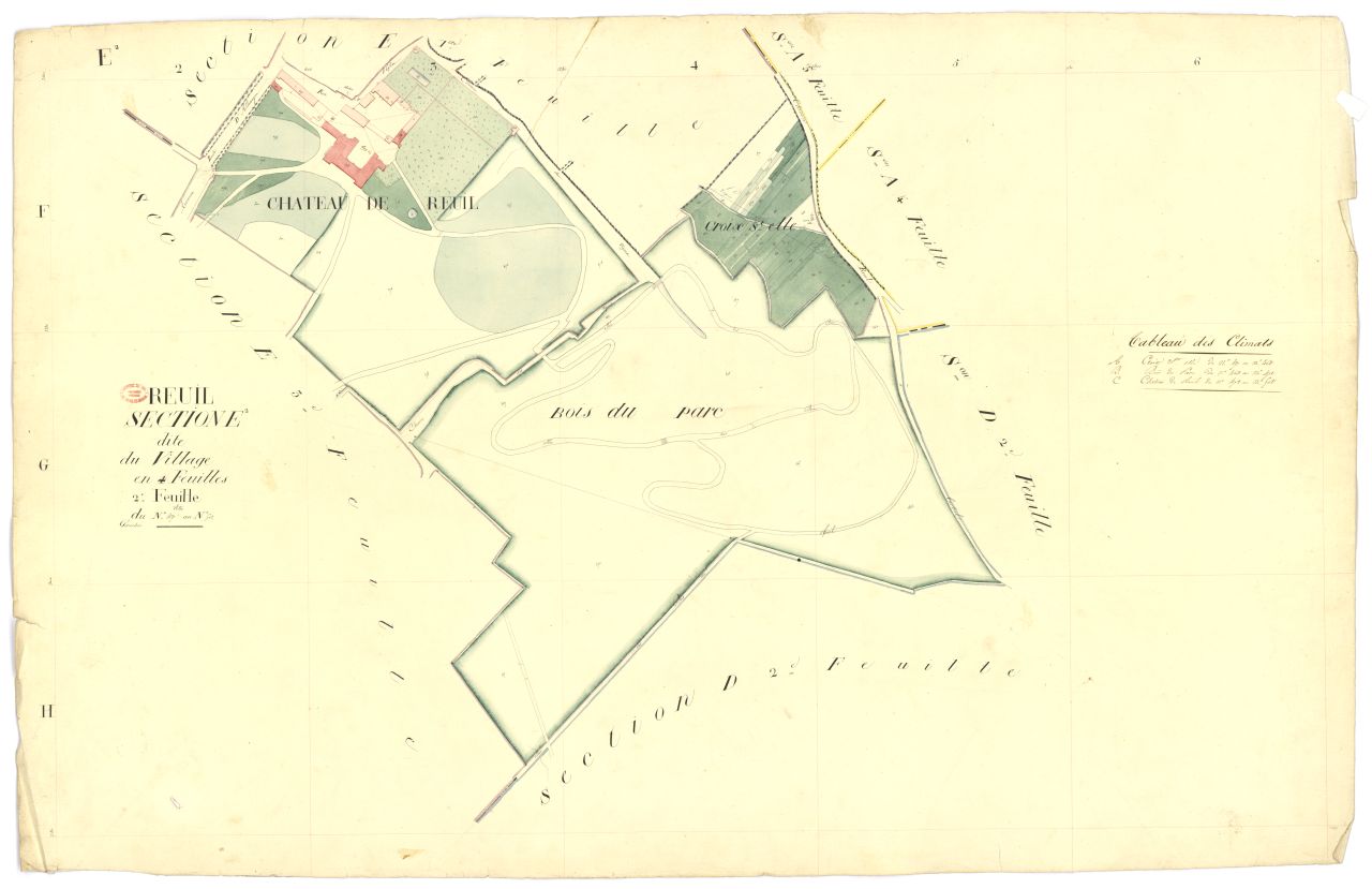 Section E dite du Village, en 4 feuilles, 2eme feuille