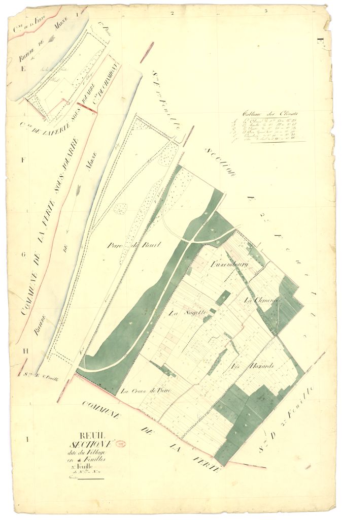Section E dite du Village, en 4 feuilles, 3eme feuille