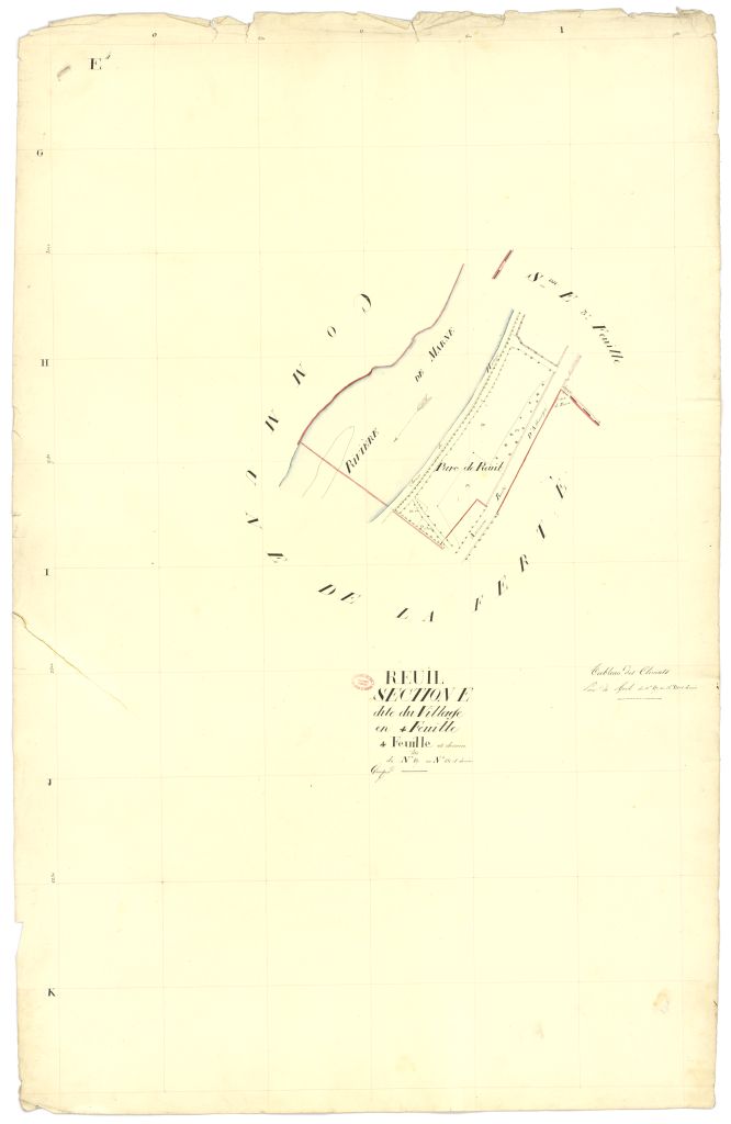 Section E dite du Village, en 4 feuilles, 4eme feuille