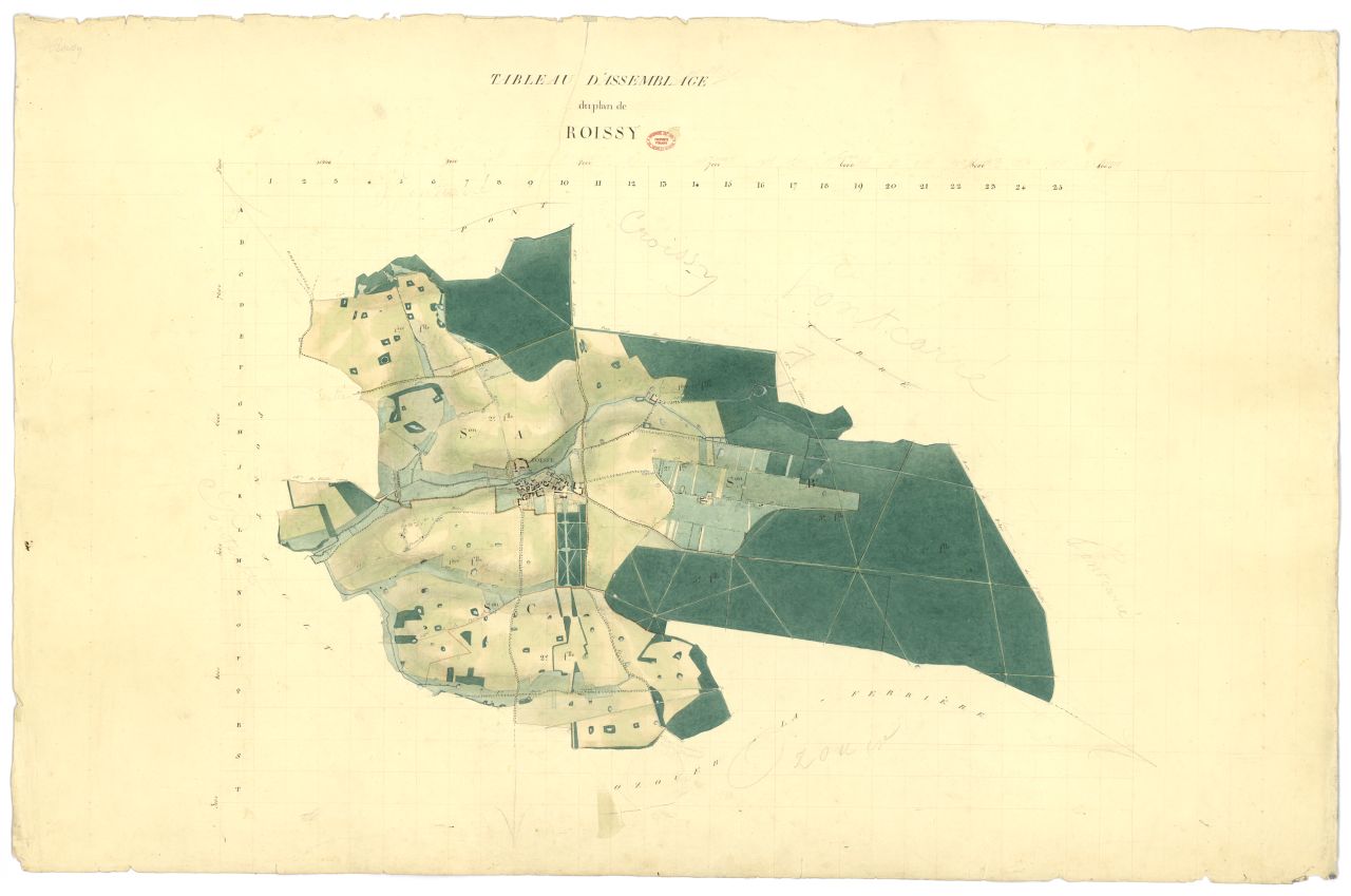 Tableau d'assemblage, 3 sections