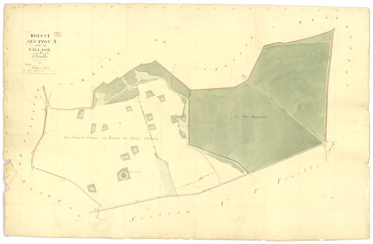 Section A dite du Village, en 4 feuilles, 1ere feuille