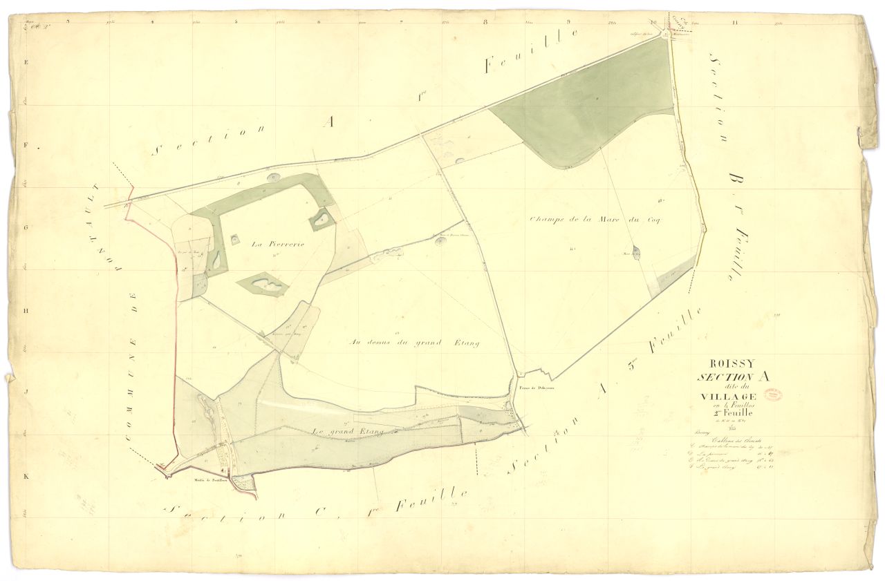 Section A dite du Village, en 4 feuilles, 2eme feuille