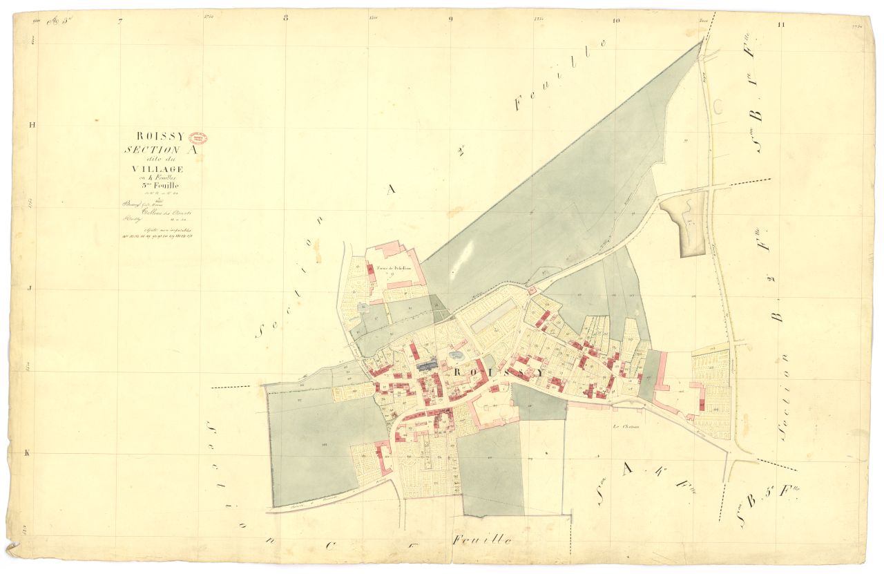 Section A dite du Village, en 4 feuilles, 3eme feuille