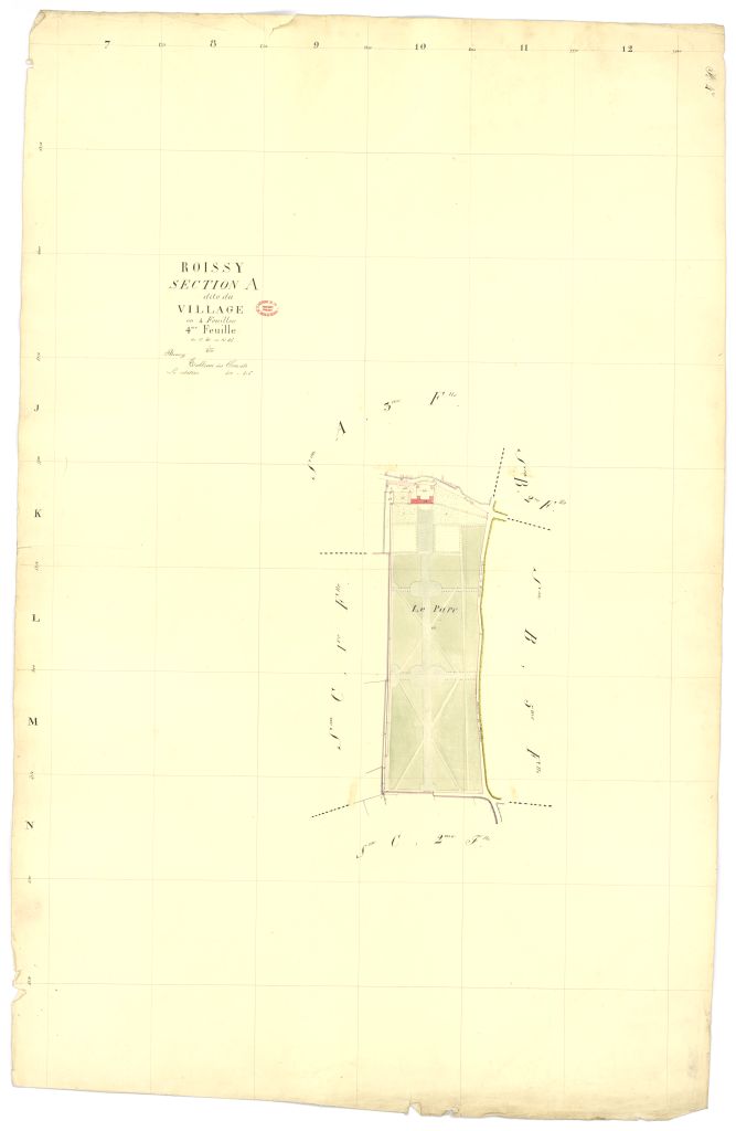 Section A dite du Village, en 4 feuilles, 4eme feuille