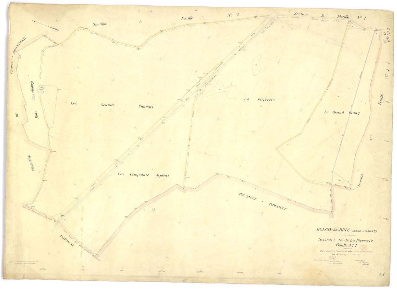 Section A dite de Pierrerie, 1ere feuille