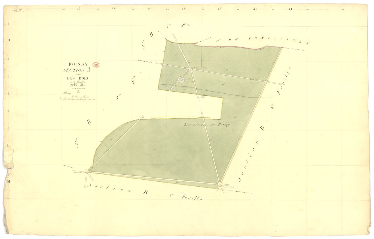 Section B dite des Bois, en 5 feuilles, 3eme feuille