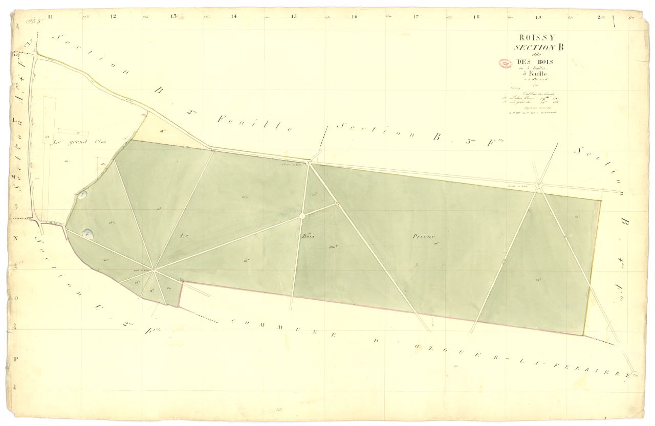 Section B dite des Bois, en 5 feuilles, 5eme feuille
