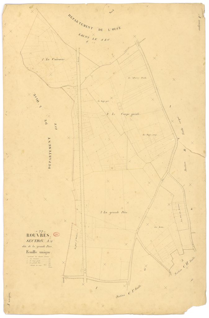 Section A dite de la Grande-Piece, feuille unique