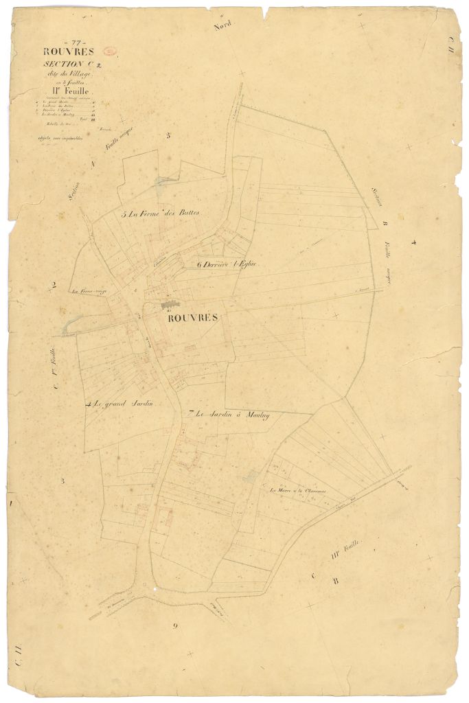 Section C dite du Village, en 3 feuilles, 2eme feuille