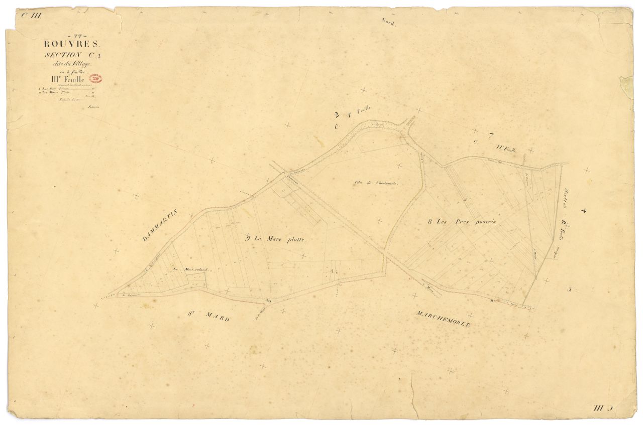 Section C dite du Village, en 3 feuilles, 3eme feuille