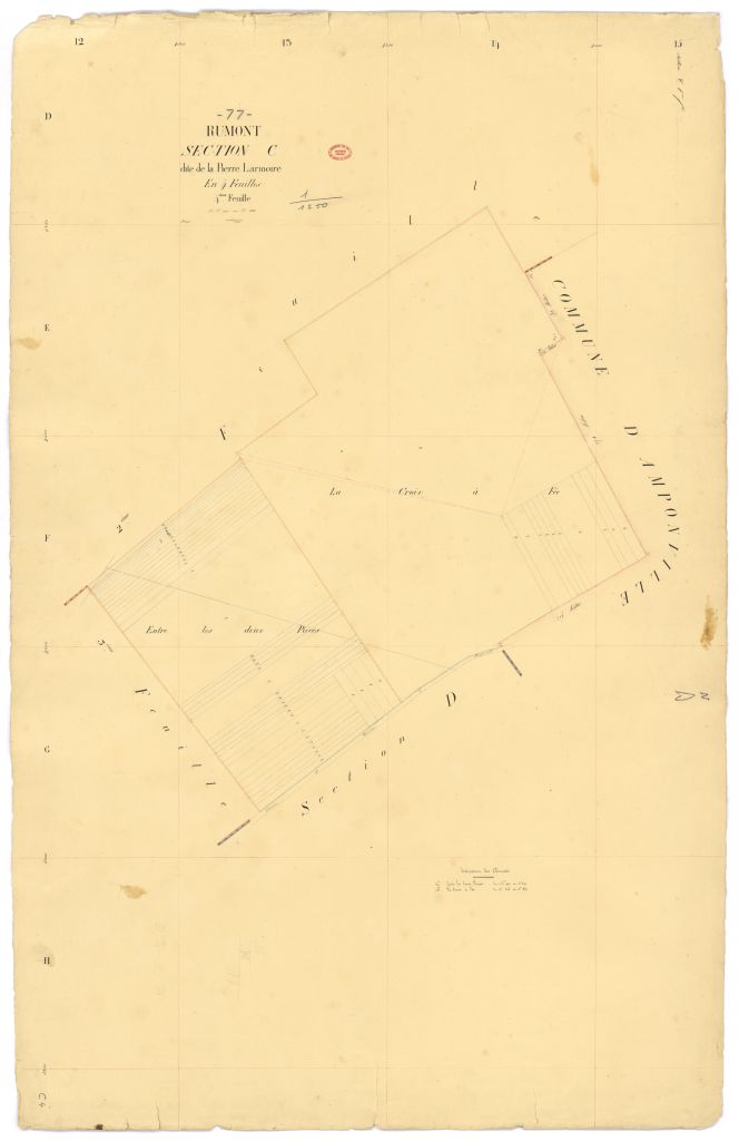 Section C dite de la Pierre-Larmoire, en 4 feuilles, 4eme feuille