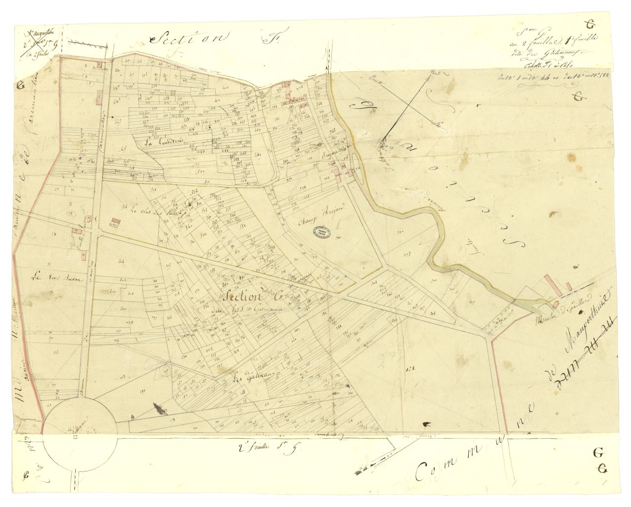 minute, section G, 1ere feuille