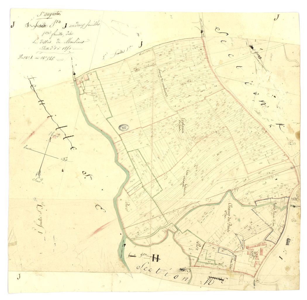 minute, section J, 1ere feuille