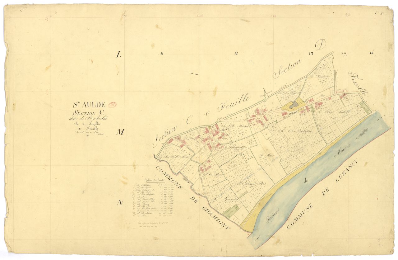 Section C dite de Sainte-Aulde, en 2 feuilles, 2eme feuille