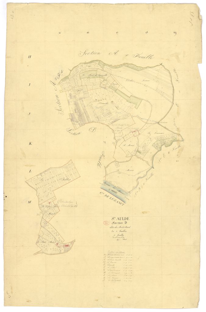 Section D dite de la Moitie-Bard, en 2 feuilles, 1ere feuille