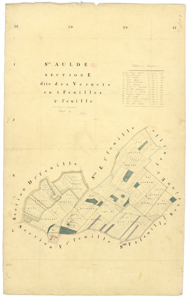 Section E dite de Vernets, en 3 feuilles, 2eme feuille