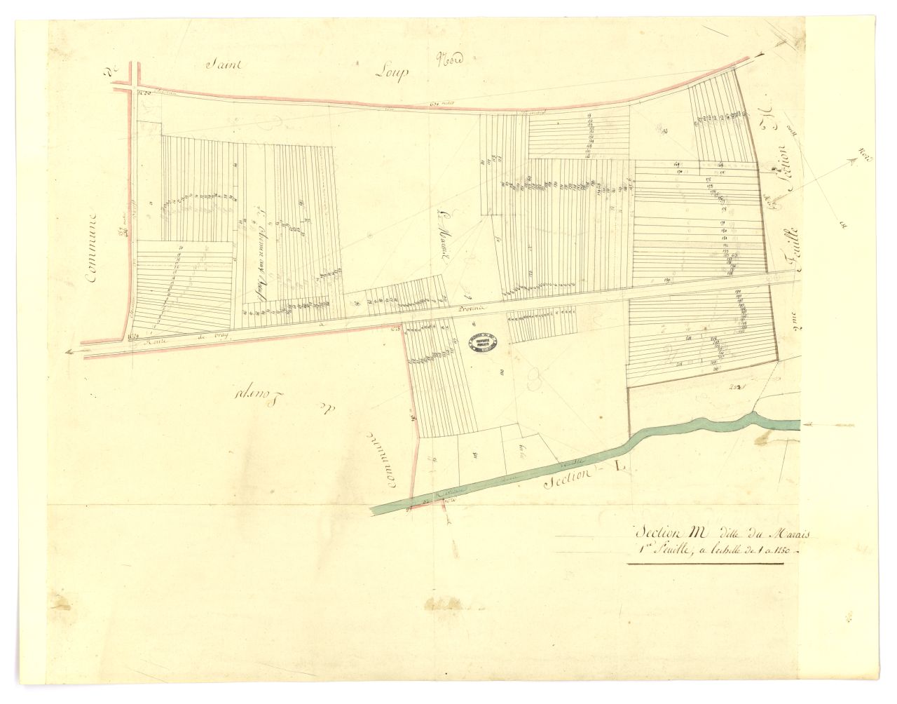 minute, section M, 1ere feuille