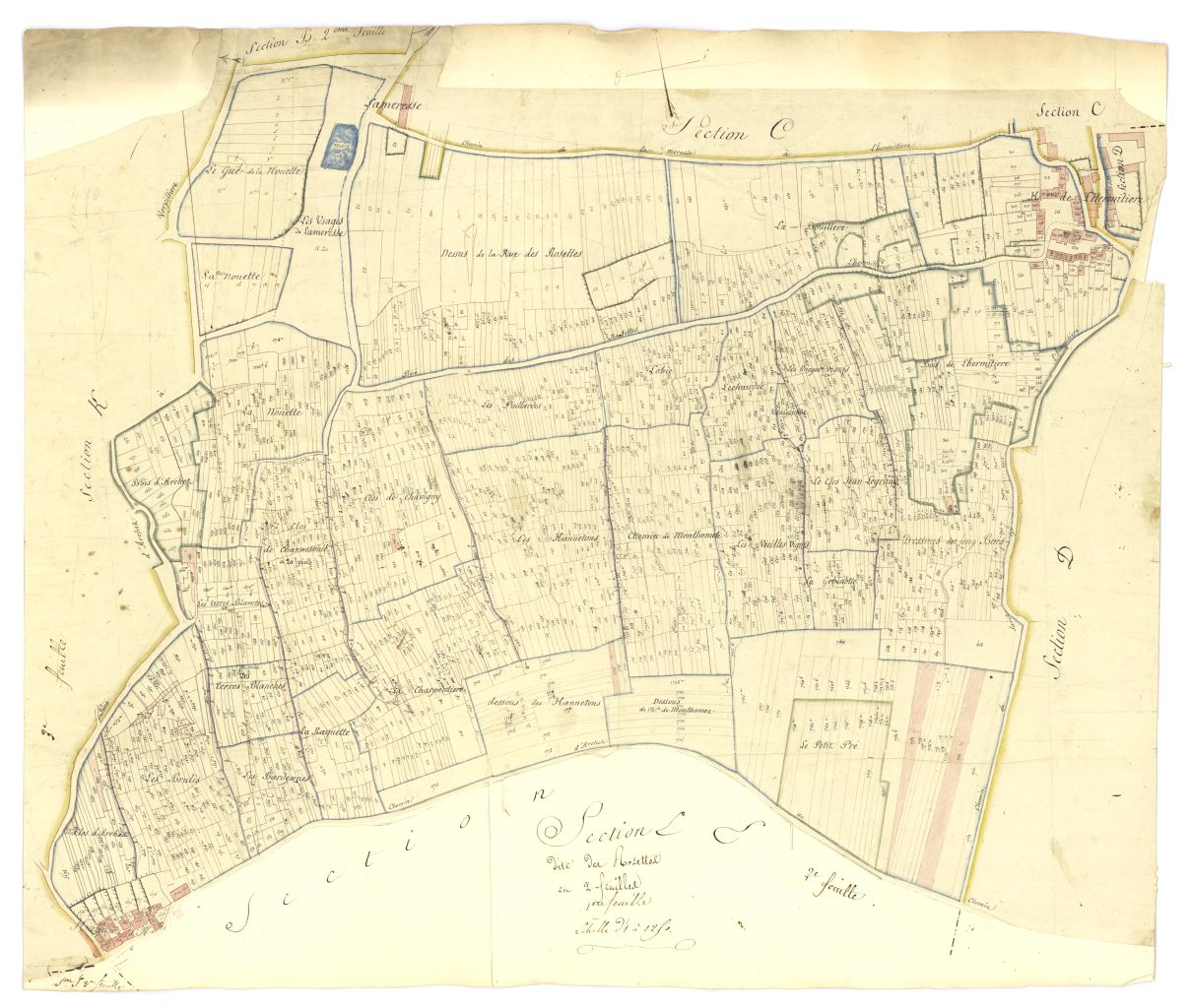 minute, section E, 1ere feuille