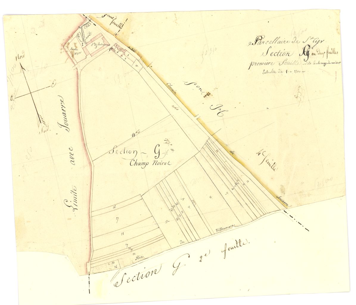 minute, section G, 1ere feuille