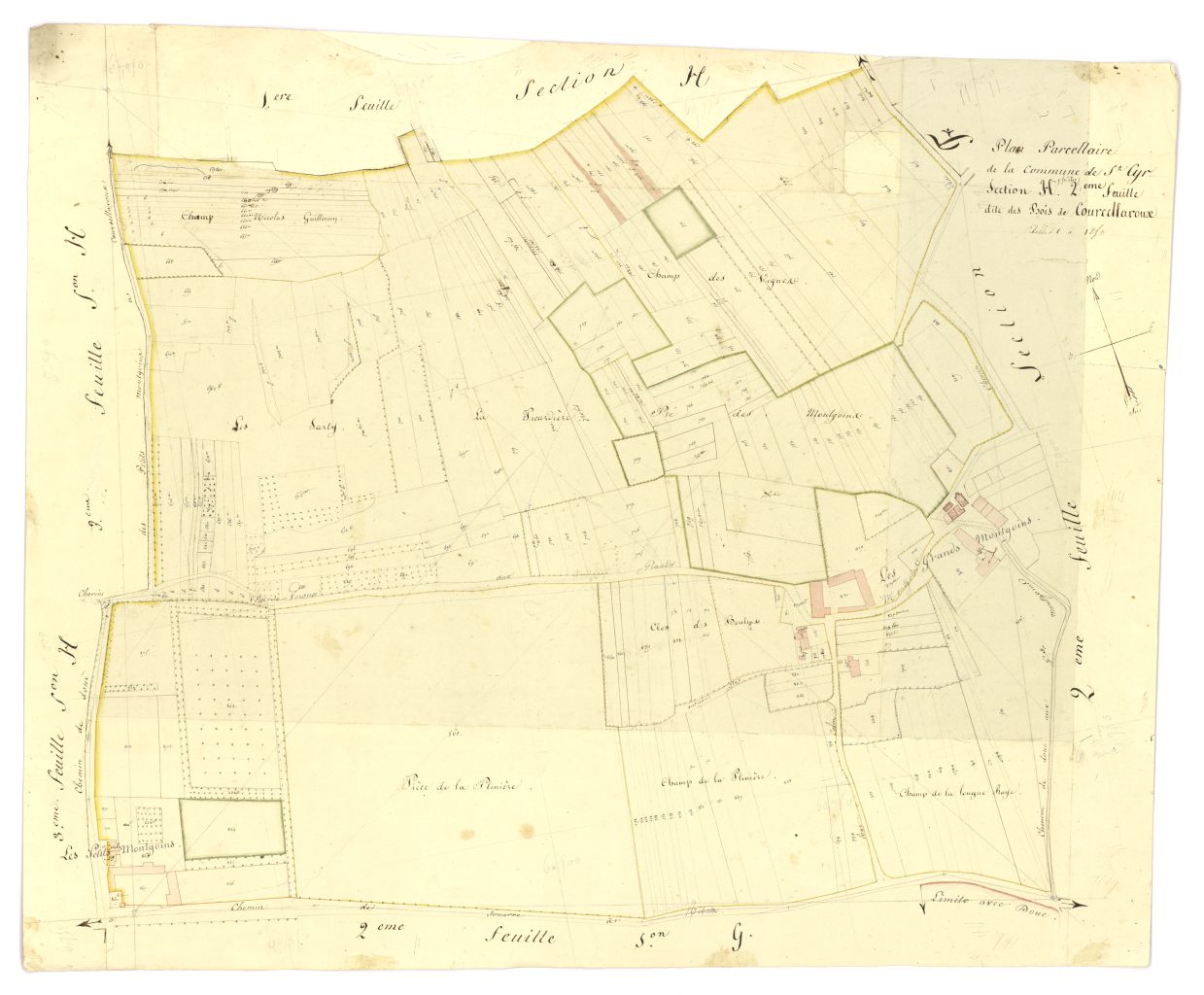 minute, section H, 2eme feuille