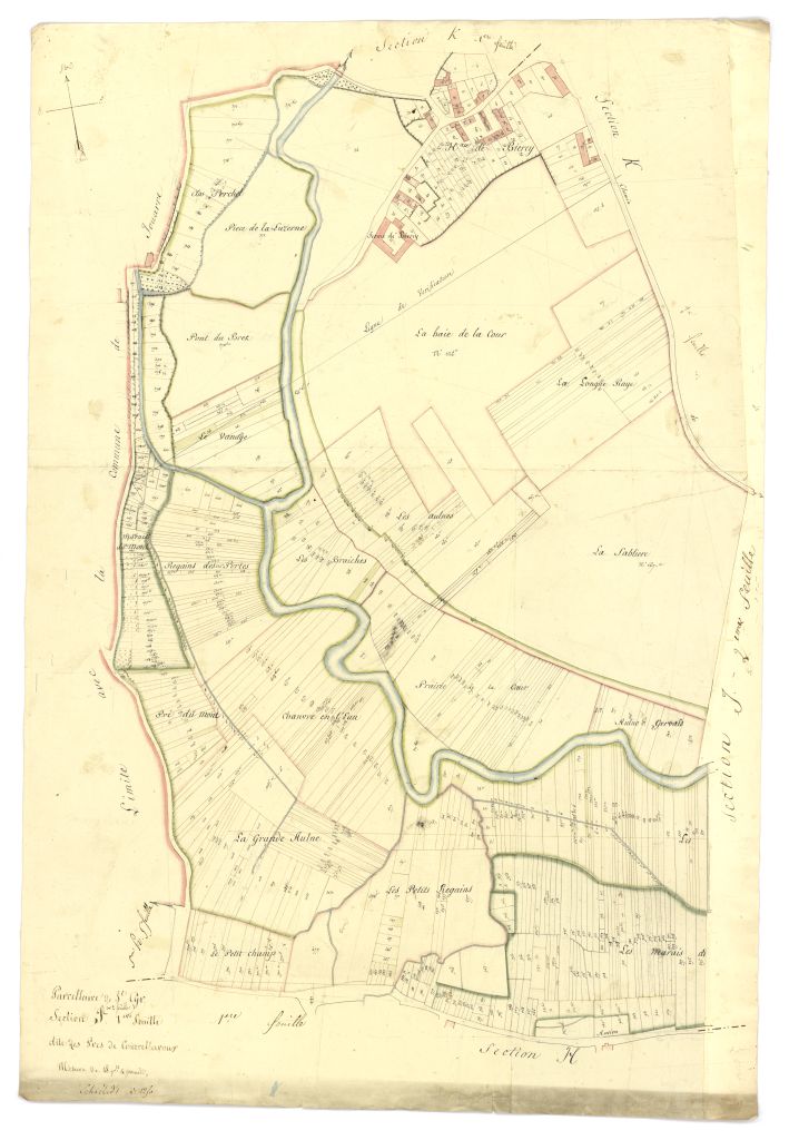 minute, section J, 1ere feuille